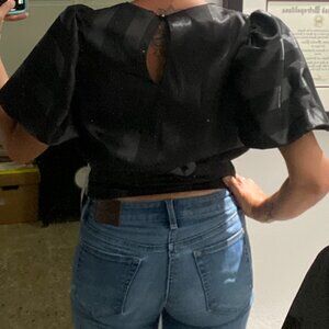 Joaquín Blanco Black Blouse